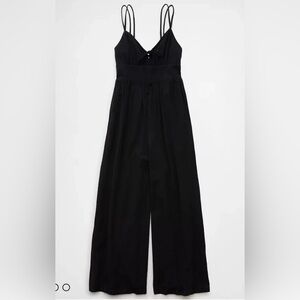 NWT American Eagle Outfitters Black Wide Leg Jumpsuit